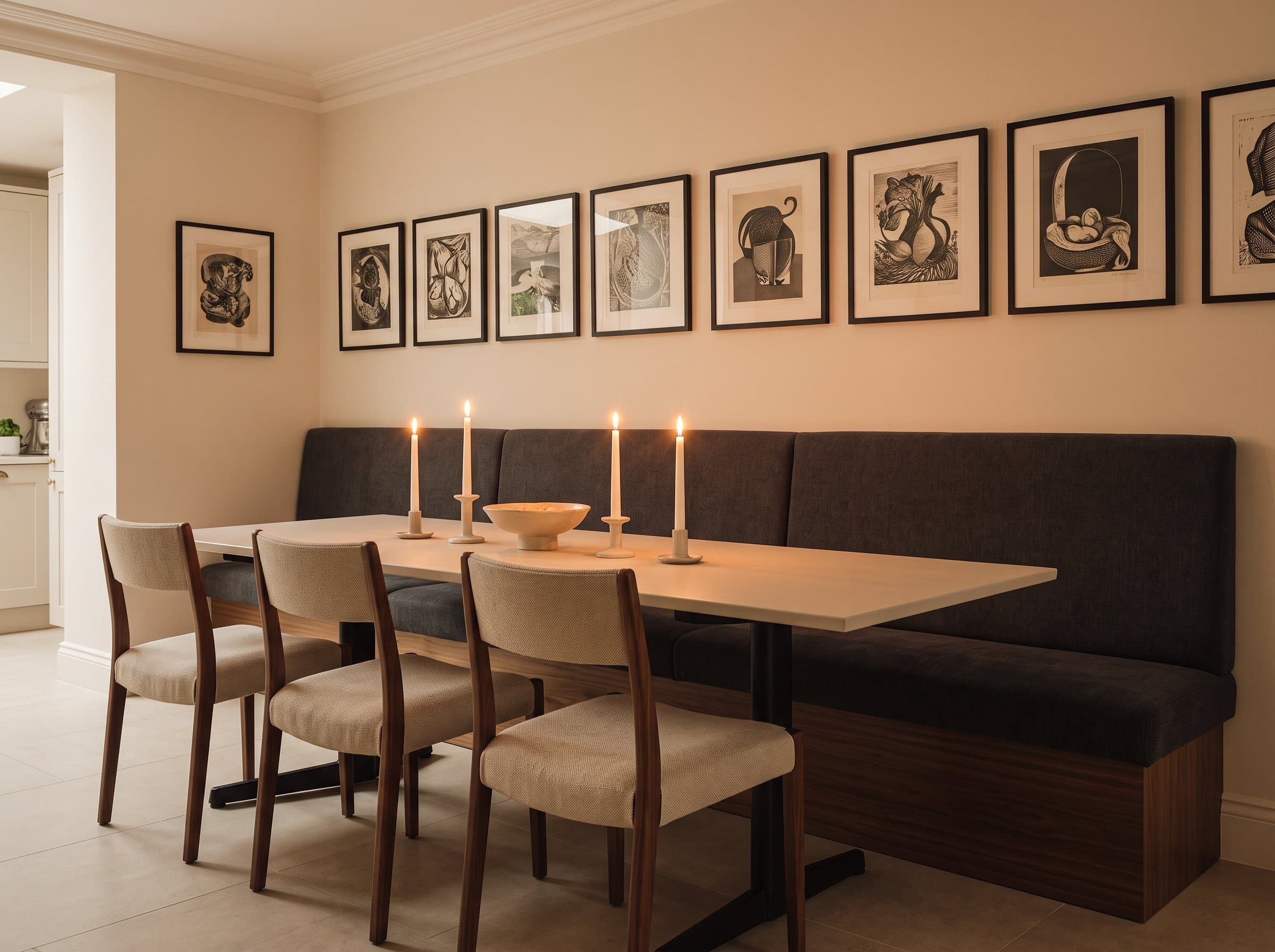 Dining nook — made-to-measure banquette