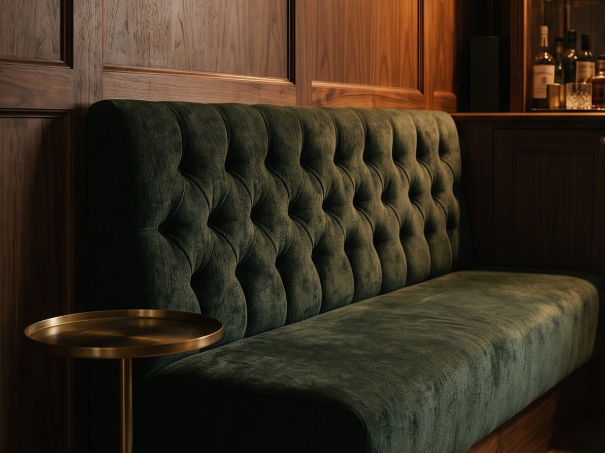 Snug & home bar — made-to-measure banquette
